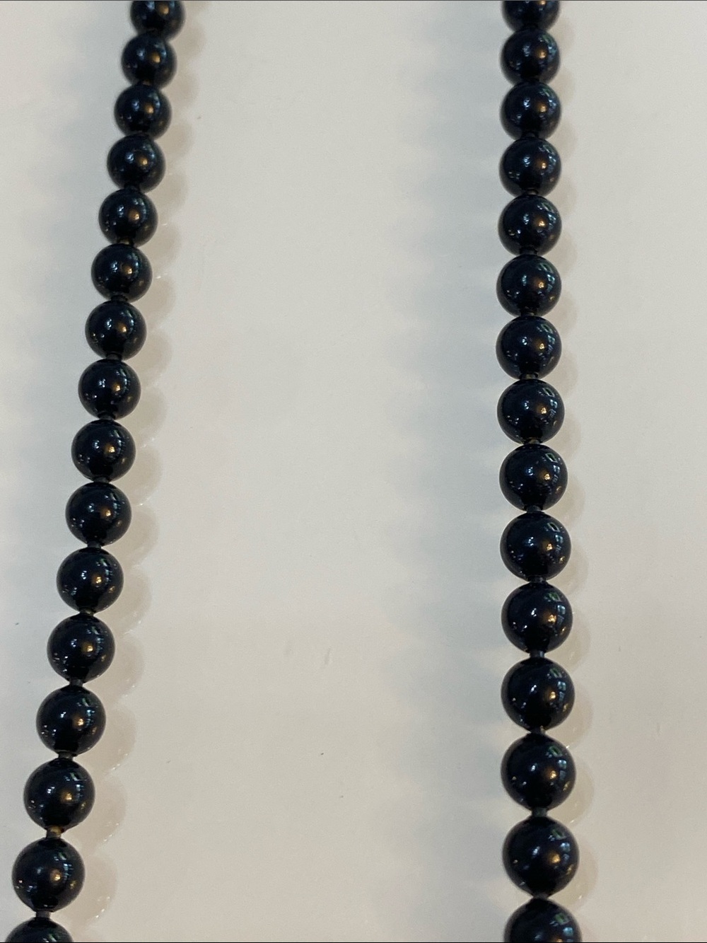 Black beaded necklace